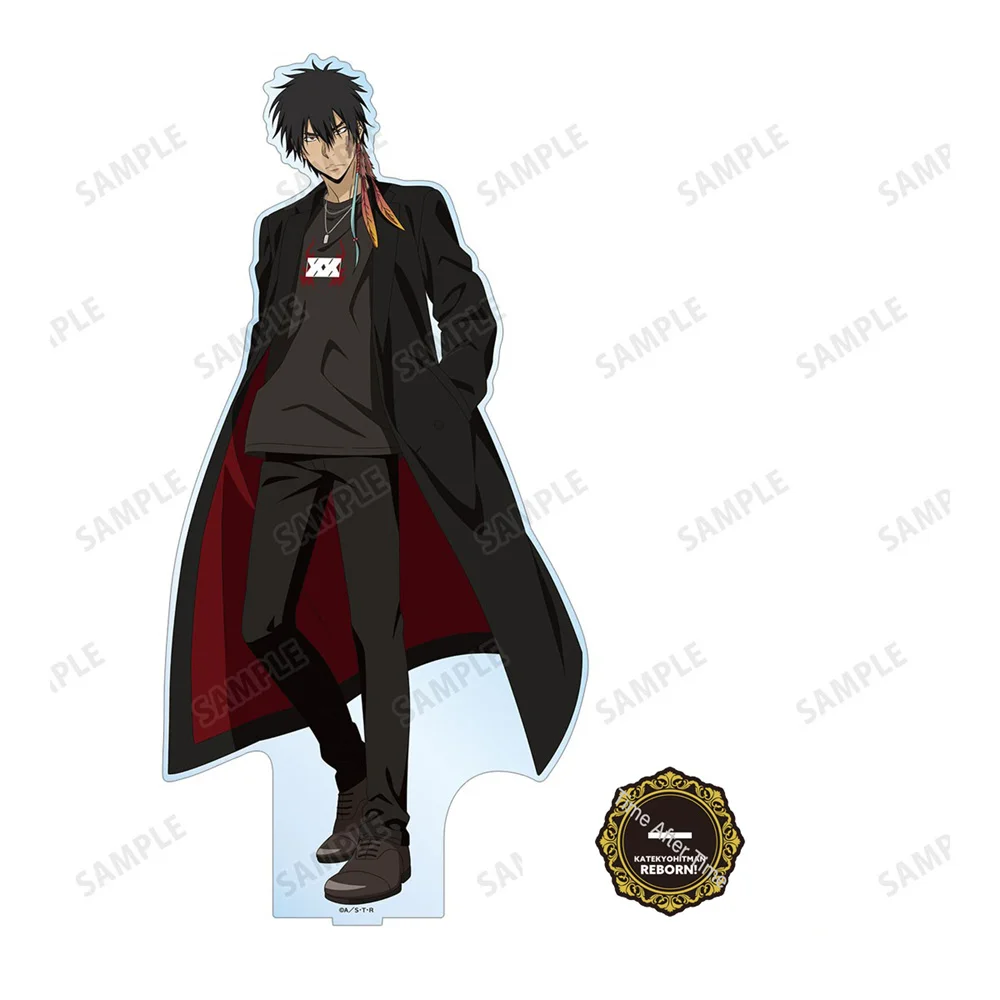 New Anime HITMAN REBORN Acrylic Stand Model Figure Cosplay Plate Holder Topper Birthday Fans Christmas Desk Decor Plate Gift