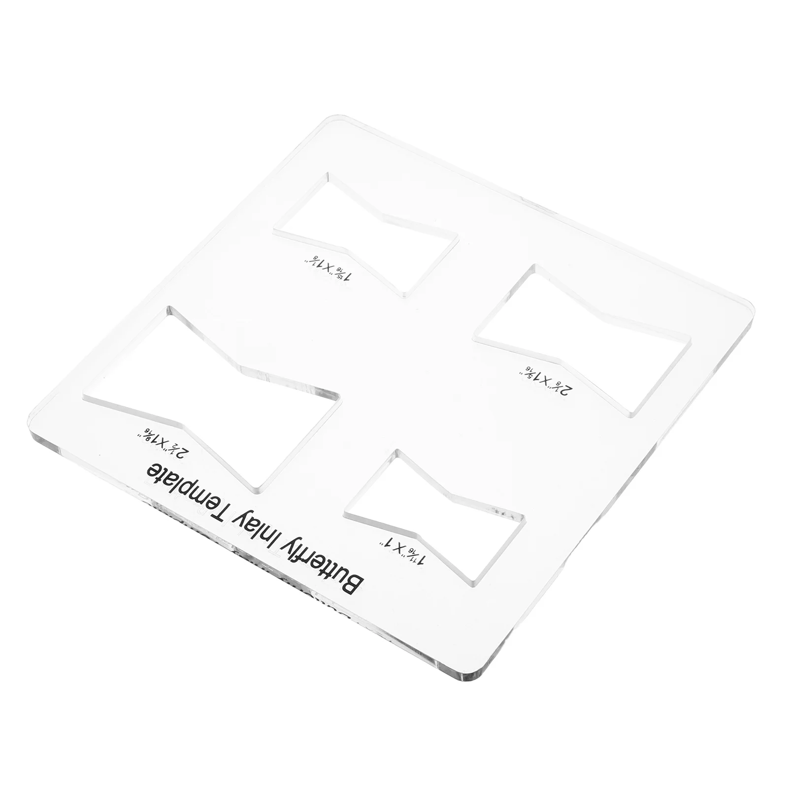 

Woodworking Tools Bow Tie Router Template Decorative Inlays Acrylic Templates Stencil
