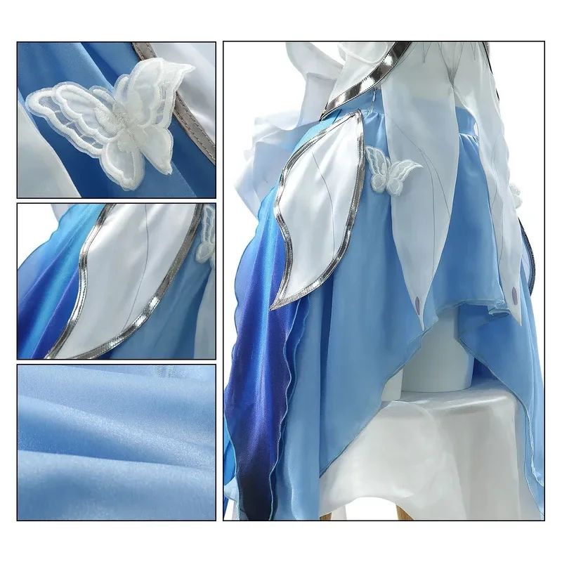 

dd12 В наличии Полный комплект костюмов Игра Wuthering Waves The Shorekeeper Косплей Парик Обувь Костюмы Аниме Cospla