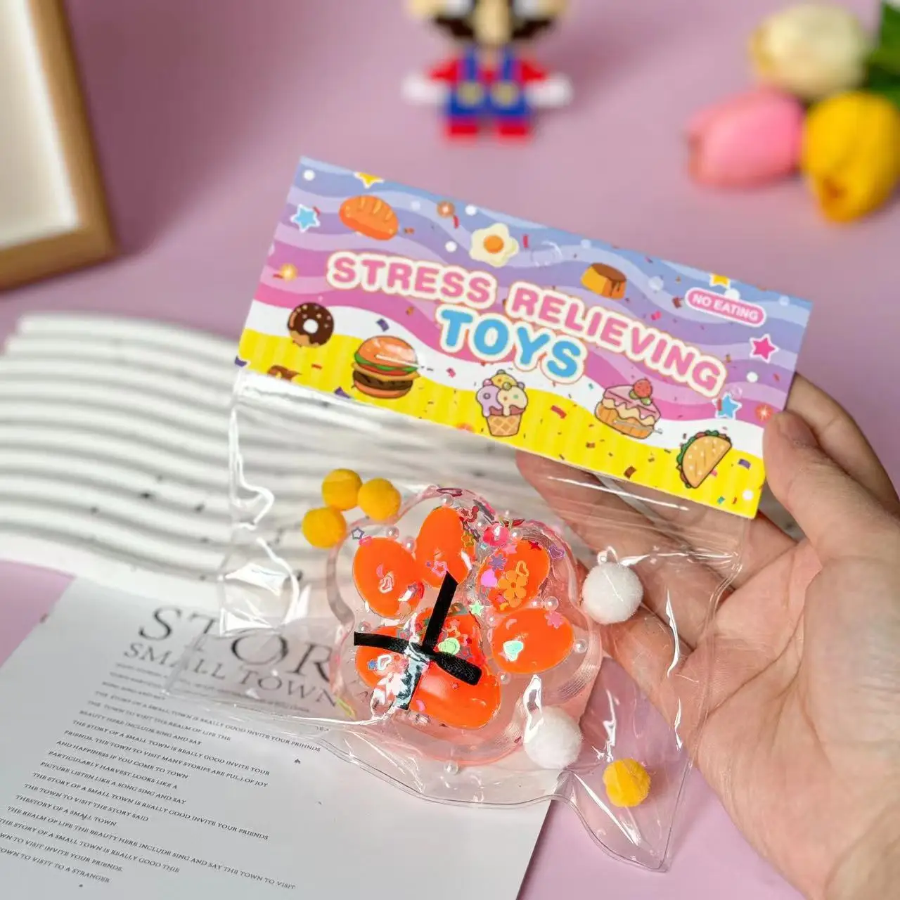 Nieuwe Kat Poot Decompressie Speelgoed Kawaii Cartoon Antistress Stress Langzaam Stijgende Speelgoed voor Volwassen Kinderen Stretch Speelgoed