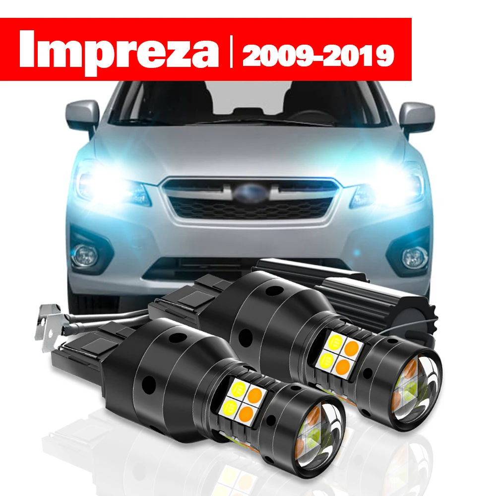 

Для Subaru Impreza 2009-2019 2 шт. светодиодный двухрежимный указатель поворота + дневные ходовые огни DRL 2010 2011 2012 2013 2016 2017 аксессуары