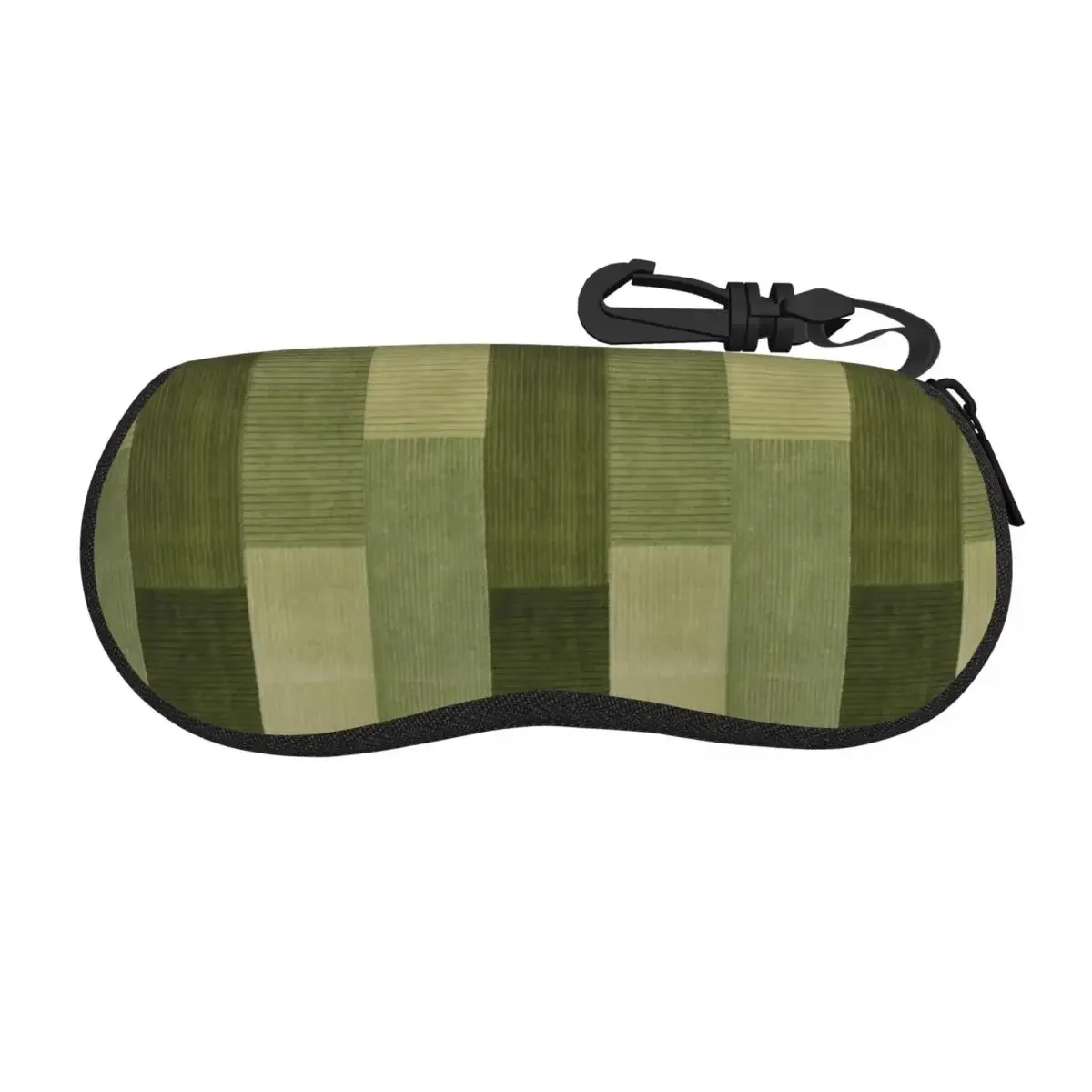 Corduroy Sage Green Pattern Shell Glasses Case Portable Sunglasses Box Women Men Soft Eyeglass Bag Pouch