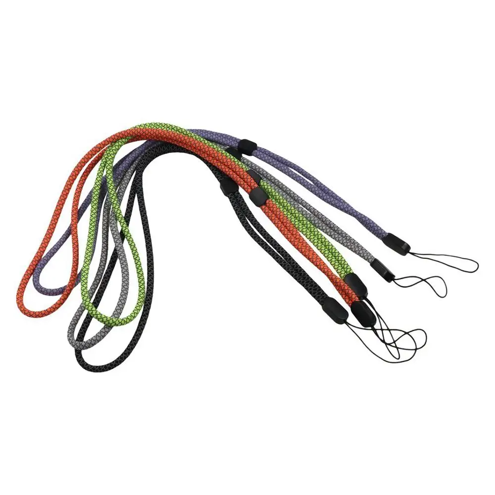 

Universal Fluorescent Long Phone Lanyard Adjustable Hanging Cord Cell Phone Strap Anti-lost Nylon Mobile Phone Chain Key Strap