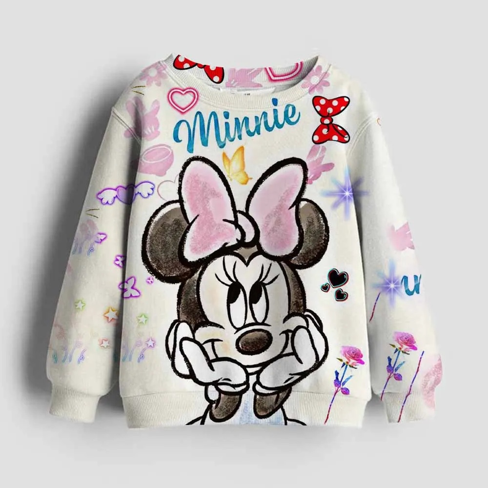 Children's clothing Boys Girls Minnie Mickey sweatshirt Kawaii long sleeve jumper clothes Cartoon hoodie Autumn Winter tops