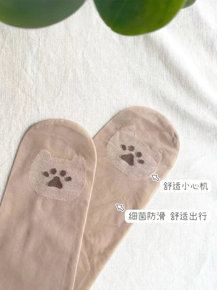 Summer Skin Color Tights Tear Resistant Anti-cored Hook Wire Pantyhose Solid color Stockings Breathable Slim Ultra Thin Leggings
