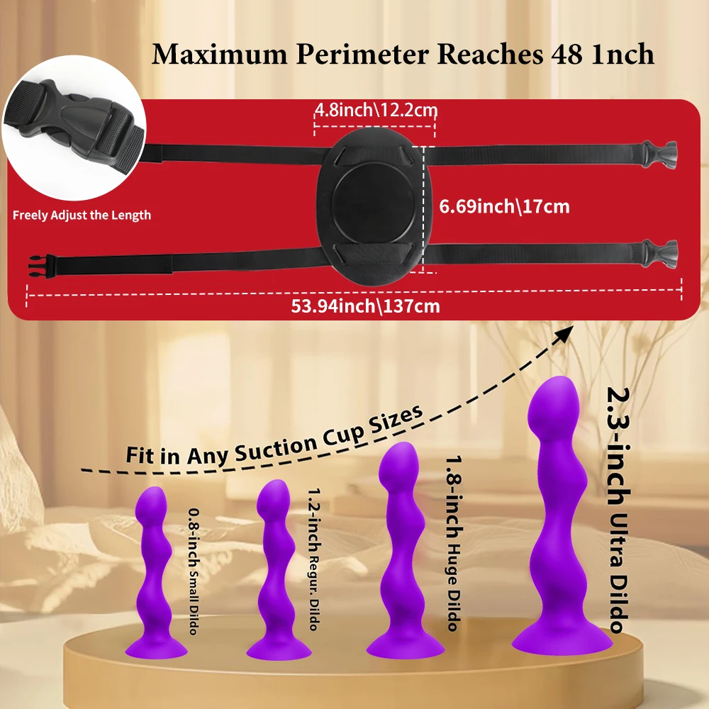Dildo Cushion Suction Cup Mount Sex Saddle Adjustable Strong Suction Strap On Harness Dido Holder for Chair Swing Sofa Platform image 5