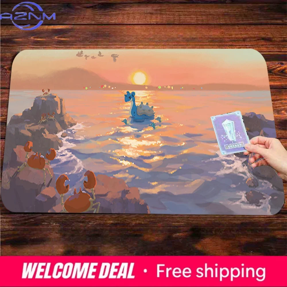 Lapras Sunset Ocean Gaming Mouse Pad Large Non-Slip Desk Mat Multiple Sizes