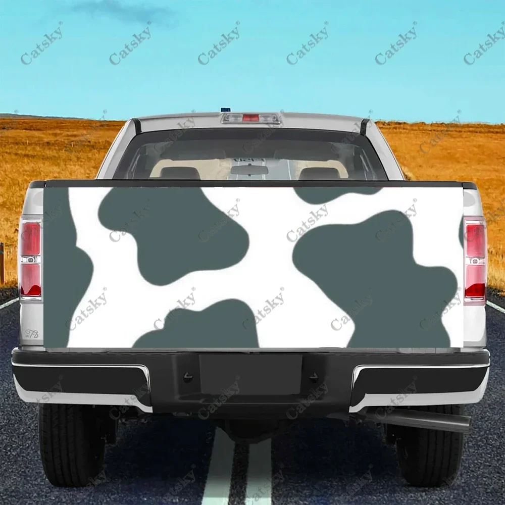 

Custom Cow Spot Map Car Tail Trunk Protect Vinly Wrap Sticker Decal Auto Hood Body Decoration Sticker for SUV Off-road Pickup