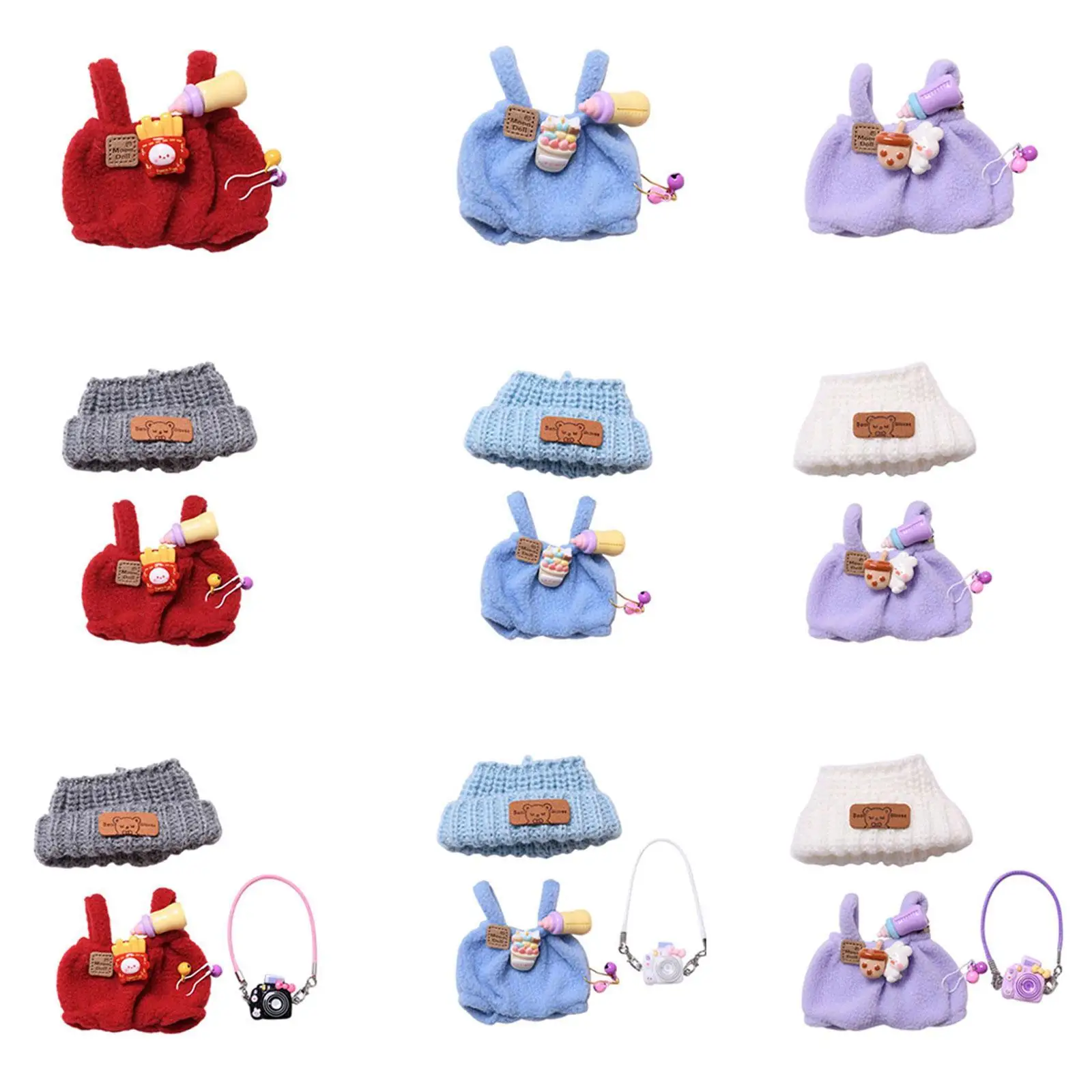 دمية السروال القصير فستان هدايا عيد ميلاد تعليمية للأطفال الديكور التنسيق دمية السراويل ملابس دمية لدمية 6.69 بوصة