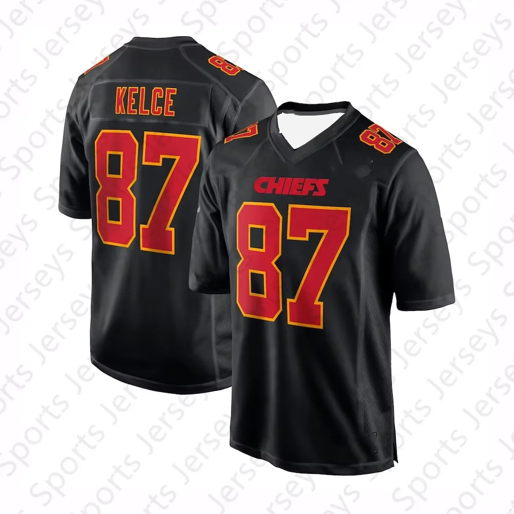 24/25 New Travis Kelce Red 87 Football Jersey USA Football Jersey Football Sports Jersey Tshirt Children Special Football Set