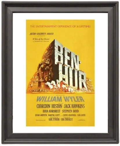 

Framed Poster Ben-Hur (1959) 1 Poster Photo Paper Print Picture Frame 16x12 inch