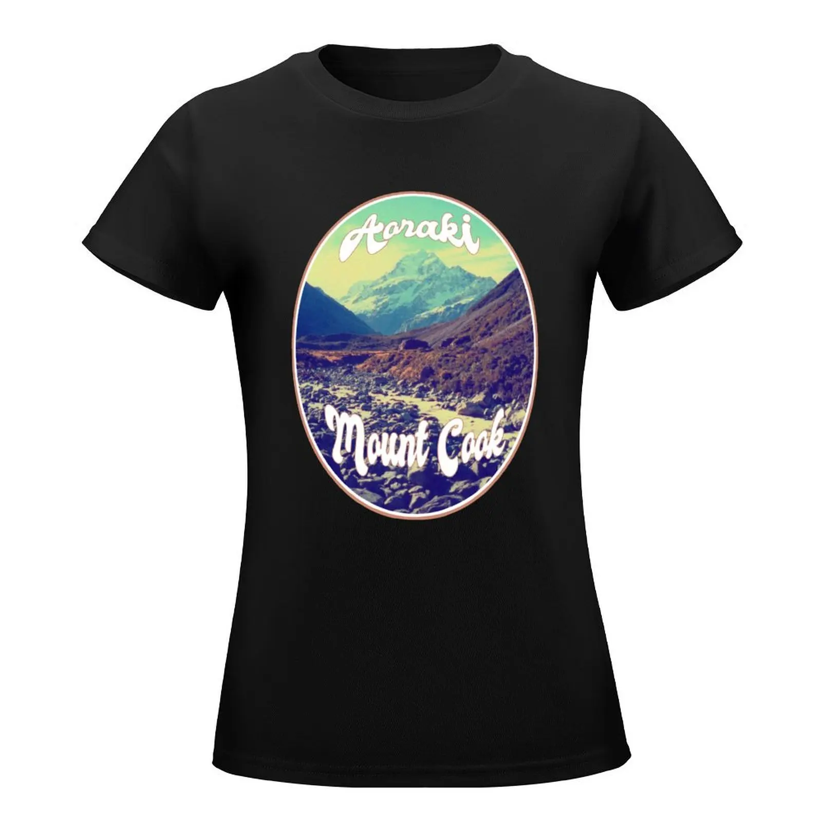 Aoraki: Mount Cook, Mountain, New Zealand T-Shirt oversized funny korean fashion summer clothes for Women