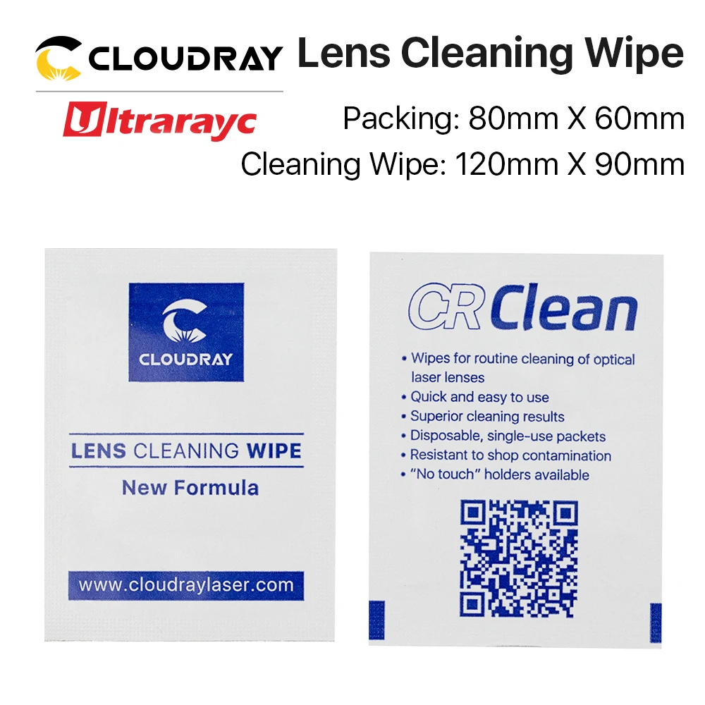 Ultrarayc-Lingettes pour lentilles laser à fibre, 10,6 um CO2 et 1064nm miroir, 10 pièces par paquet