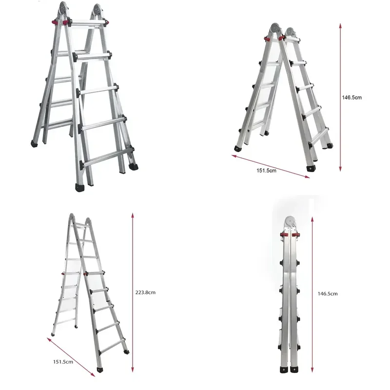 for  Industrial Design Articulated Aluminium Ladder Giant Tactile Ladder for Home and Outdoor Use Small Giant Ladder