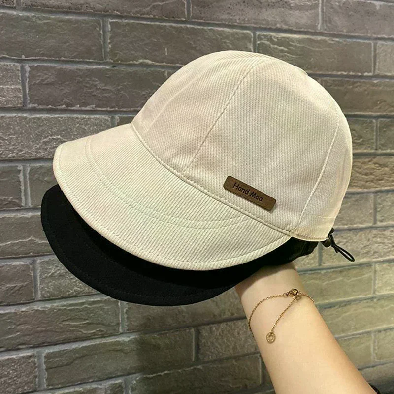Women's Foldable Sunhat Summer Outdoor Beach Baseball Hat Sunscreen UV Protection Cap Adjustable Cotton Wide Brim Bucket Caps