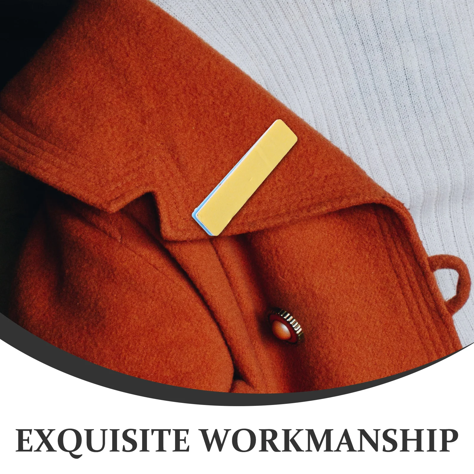 

10Pcs Adhesive Safety Pin Badge Back Brooch Double-Sided Plastic Chest Buckle DIY Name Tag Pin for Office Hospital Staff