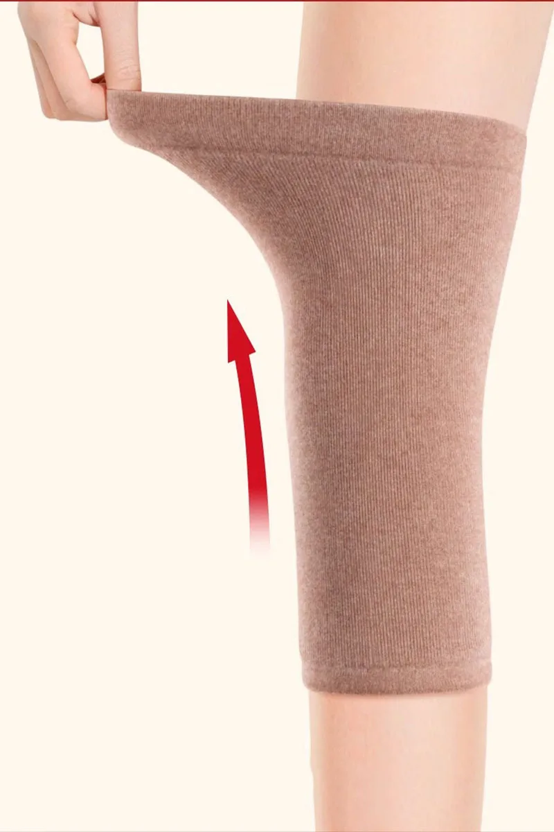 منصات الركبة الصوفية والسميكة المقاومة للبرد يمكن أن تحافظ على دفء مفصلات الركبة الخاصة بك، والتي هي المعدات الأساسية للخريف والشتاء