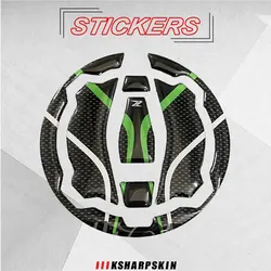3D 탄소 섬유 연료 탱크 커버 방수 장식 보호 스티커, 가와사키 Z900 Z650 용 오토바이 액세서리