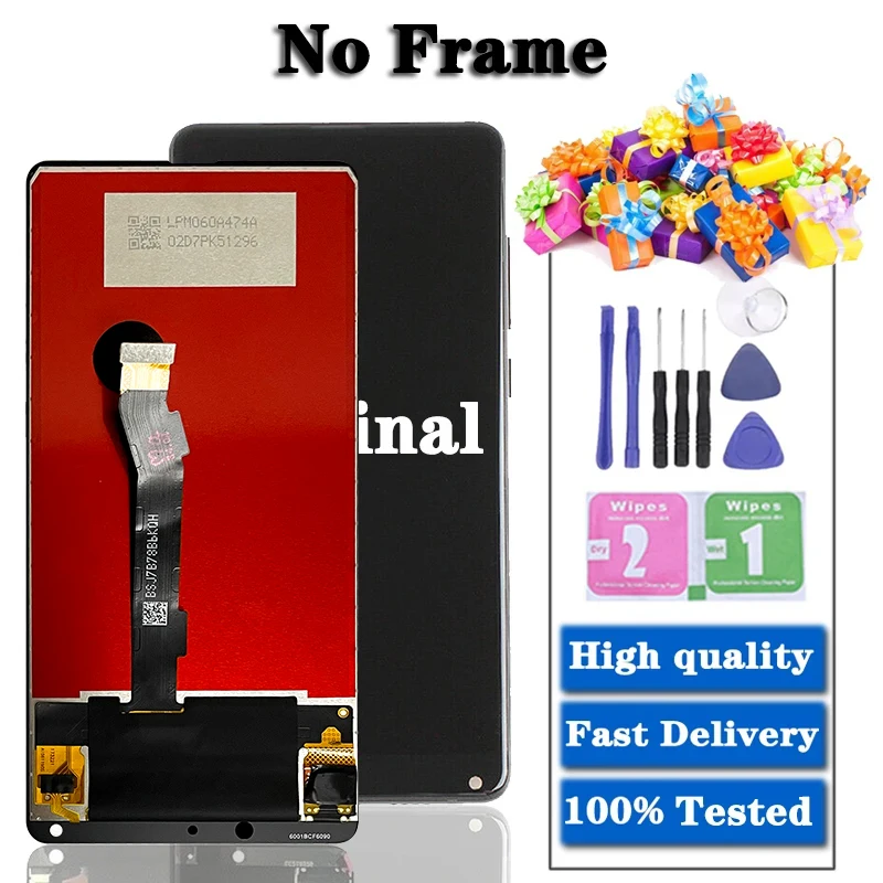 5.99\'\'Tested Display For Xiaomi Mi Mix 2 MDE5 LCD Touch Screen Digitizer Assembly Replacement For Xiaomi Mix2 Display Screen