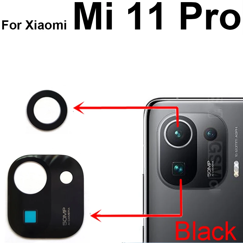 Rear Camera Glass Lens with Adhesive Sticker For Xiaomi Mi 11 11T 11X Pro Mi 11 Lite 5G Mi 11 Ultra Mi 11i Back Glass Lens Glue