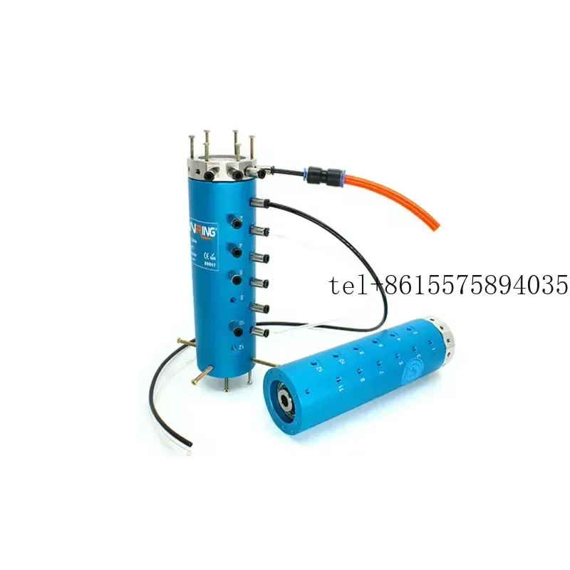 hot Senring Rotary joint 12 passages M5 port with electrical wires 6-56 wires 4