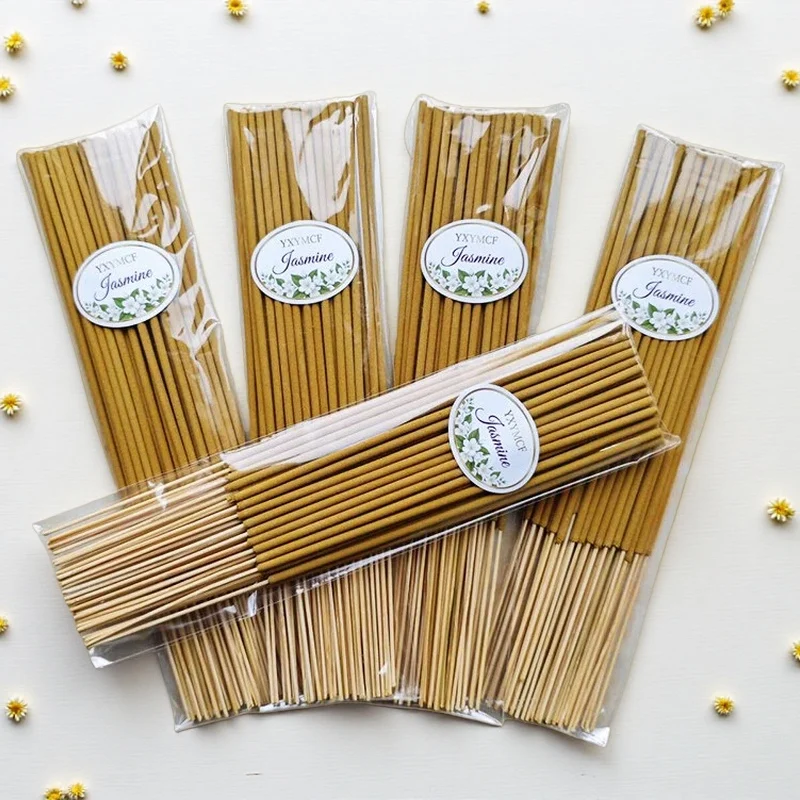Natural Jasmine Incense Sticks Long-lasting Fragrance Suitable for Home Office Yoga Meditation Air Purification Aromatherapy