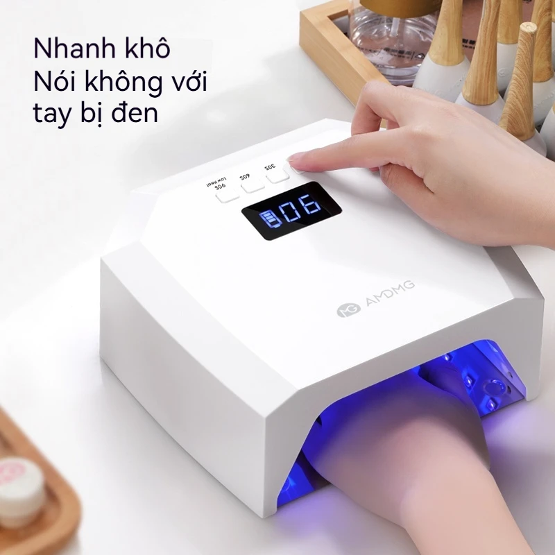 AMDMG Fast Cry Mini Rechargeable Nail Lamp for Single Hand Nail Gel Cured