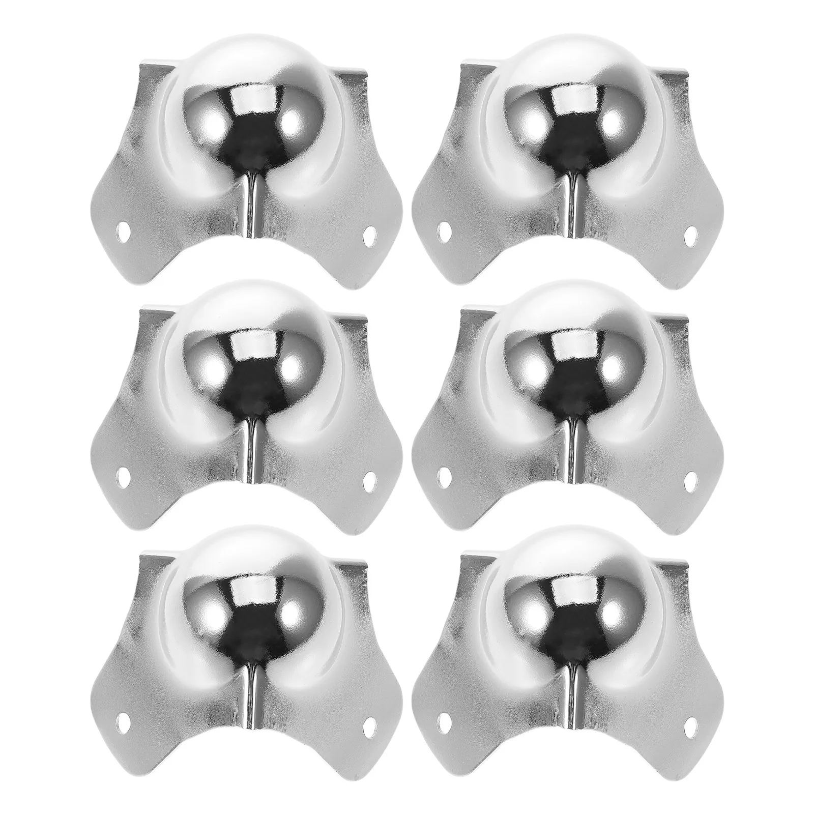 

6Pcs Shockproof Metal Ball Corner Protectors Universal Silver Edge Guards for Cabinets Boxes Tables Amplifiers Speakers
