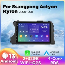 MEKEDE New Android System 8224 RDS Car Radio Multimedia for Ssangyong Kyron Actyon 2005 - 2011 Autoradio Carplay FM GPS BT Wifi