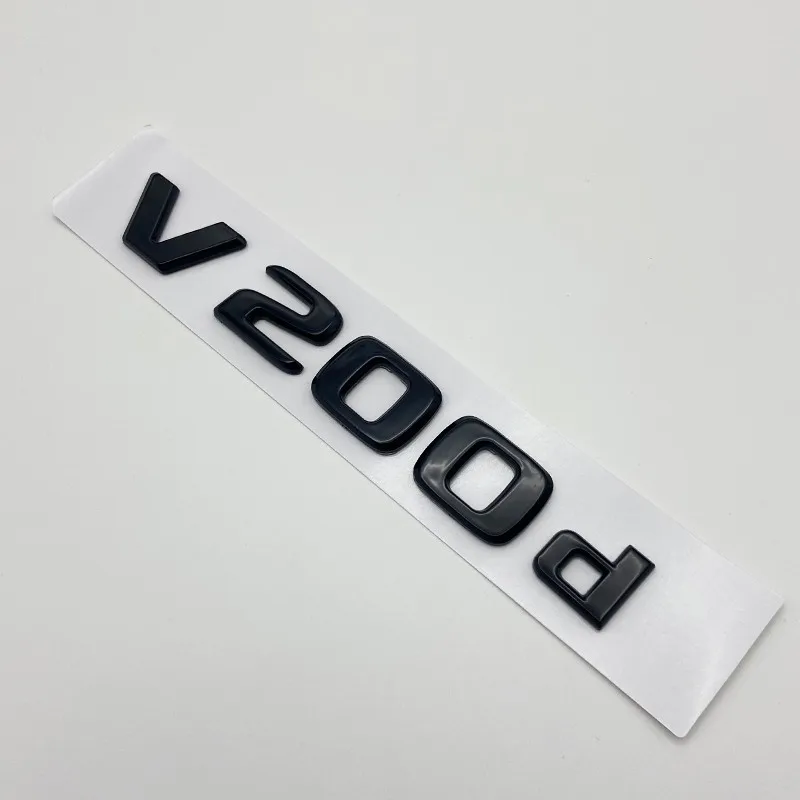 3D-Buchstaben V200d V220d V250d V300d V350d ABS-Emblem für V-Klasse Auto-Kotflügel-Abzeichen Kofferraum-Namensschild Logo-Aufkleber – Detail 9