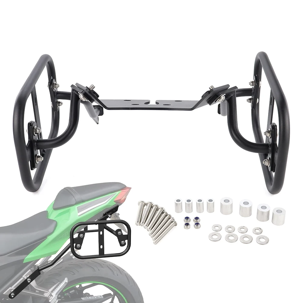 

Fit For Kawasaki Ninja 300 2013-2017 Ninja300 Motorcycle Steel Side Luggage Rack Saddlebag Support Mounting Bracket Pannier Rack