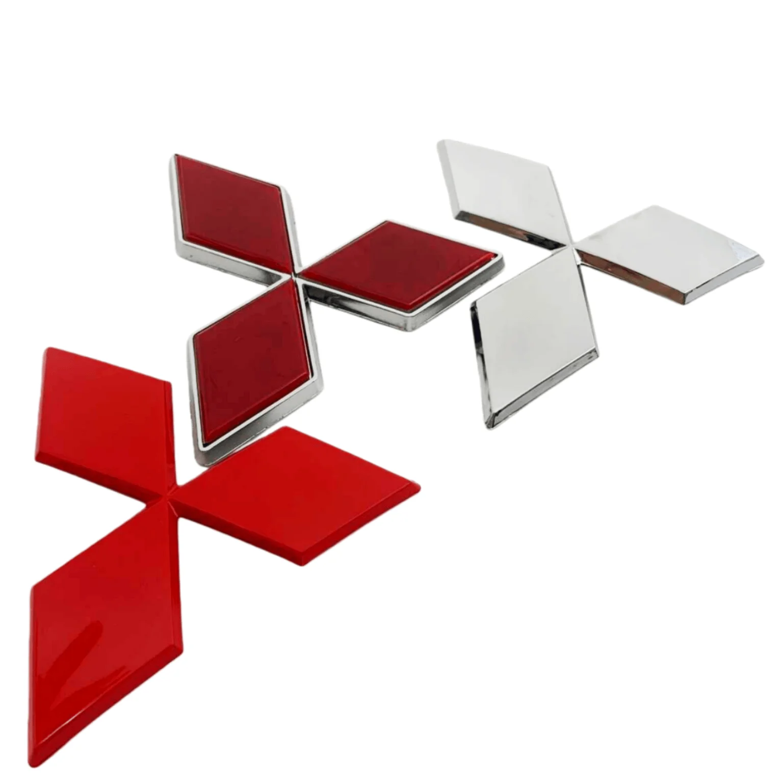 Emblema del logotipo del coche, capó, marca trasera delantera y trasera, insignia trasera, pegatinas, accesorios para Mitsubishi Lancer Asx Outlander Pajero Galant
