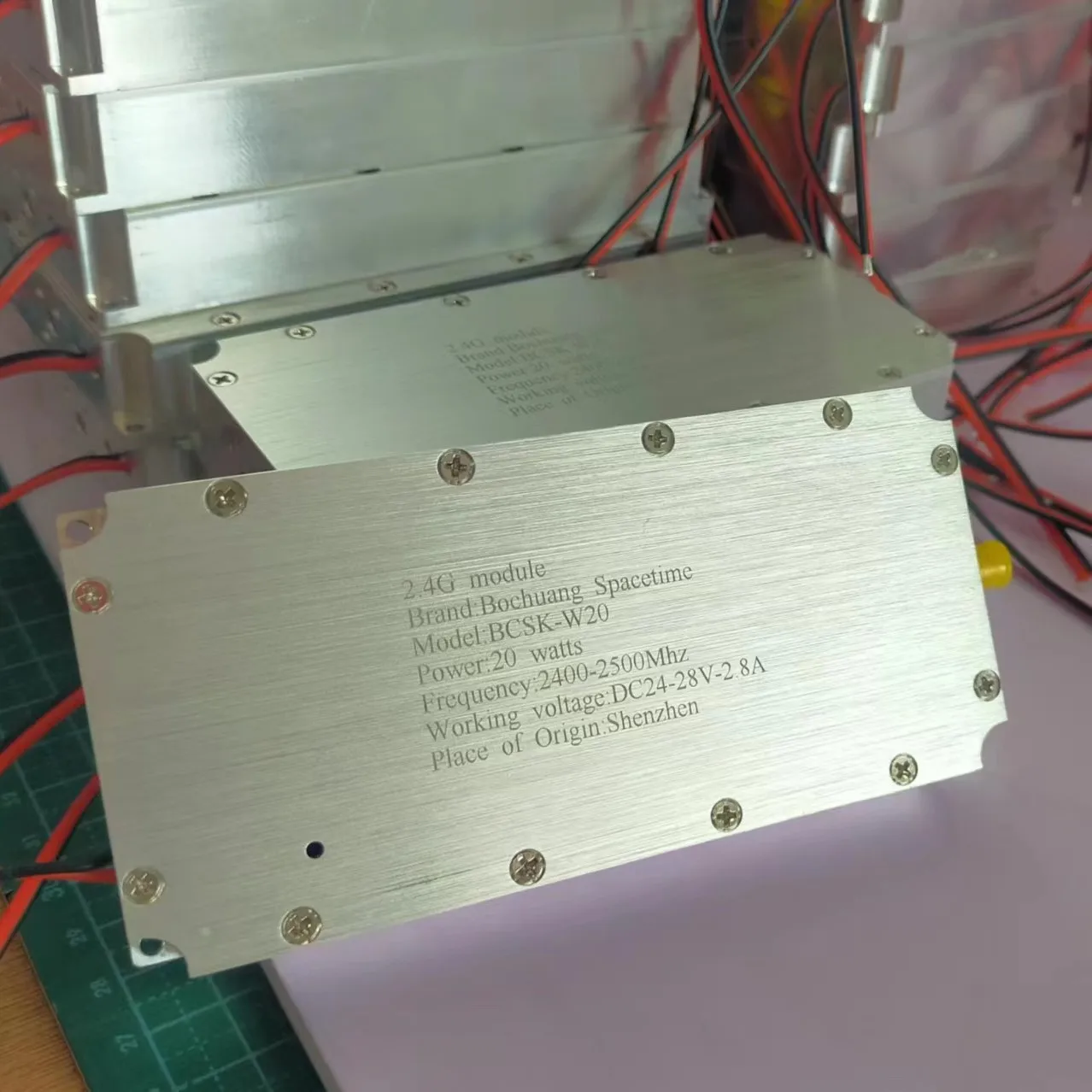 

20W 2400-2500MHz anti-UAV power amplifier protects against GaN system VCO source UAV suppression C-UAS signal module