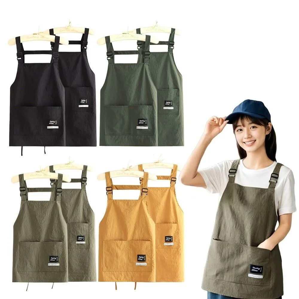 New Professional Barber Apron Breathable 2 Sizes Cooking Aprons Large Pocket Waterproof Working Clothes Hair Salon Tool