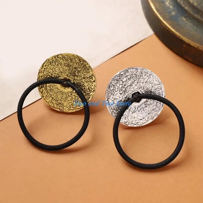 HX6F Turquoise Hair Accessory Ethnic Design Elastic Band Comfortable Use