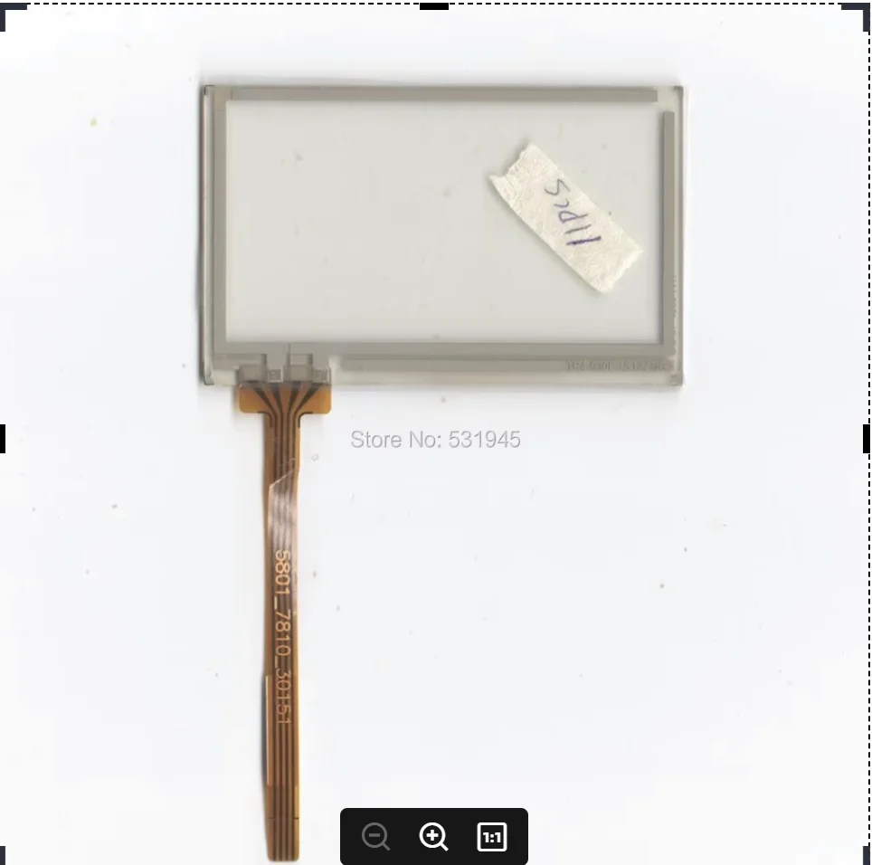ZhiYuSun NOVO TR4-030F-15 Tela de toque de 3 polegadas 78mm * 49mm Painel de toque resistivo de 4 fios para vidro SENSOR de toque industrial