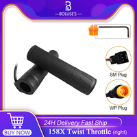 Electric Bike Twist Throttle 158X WUXING Brand 24V36V48V52V56V60V72V Bicycle Accessories  Installed on the right
