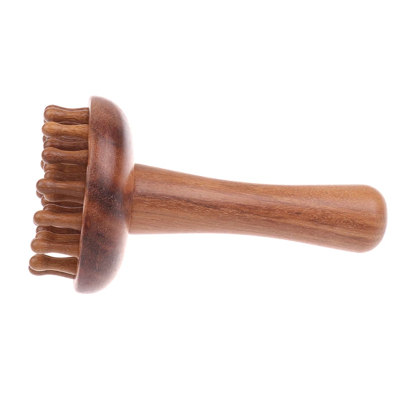 1 Stück Sandelholz Gua Sha Massagebürste Kopf Nacken Schulter Bauch Bein Körper Meridian-Massagegerät Gua Sha Kamm Holz-Massagewerkzeuge – Detail 6