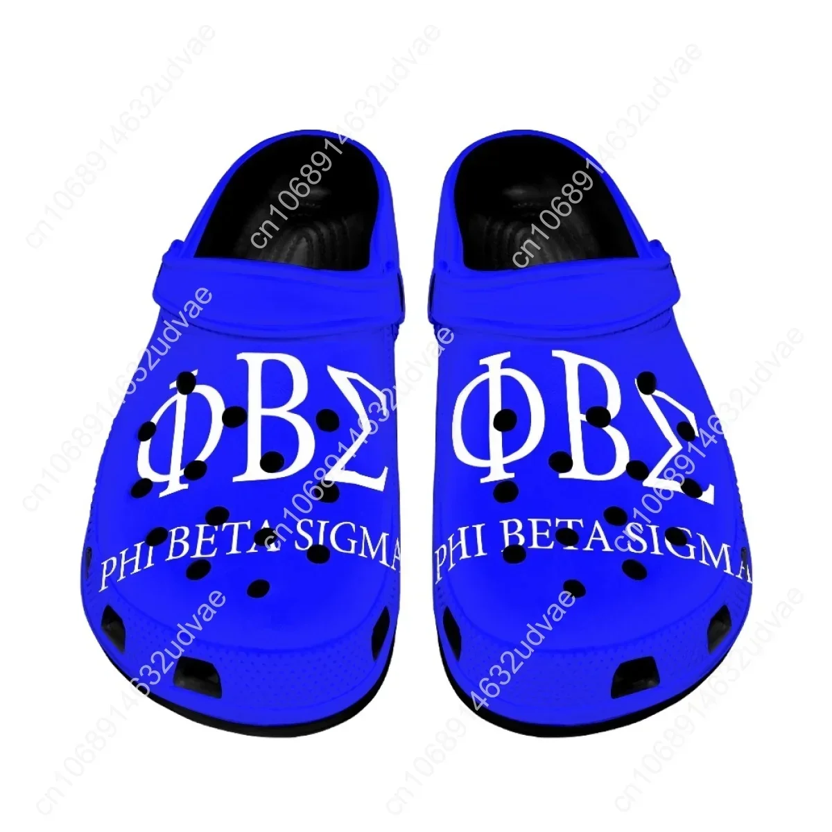 Fashion Blue Phi Beta Sigma Slides Slippers Sorority Gift Summer Casual Fashion Sandals Women Non-Slip Beach Hotel Walking Shoes