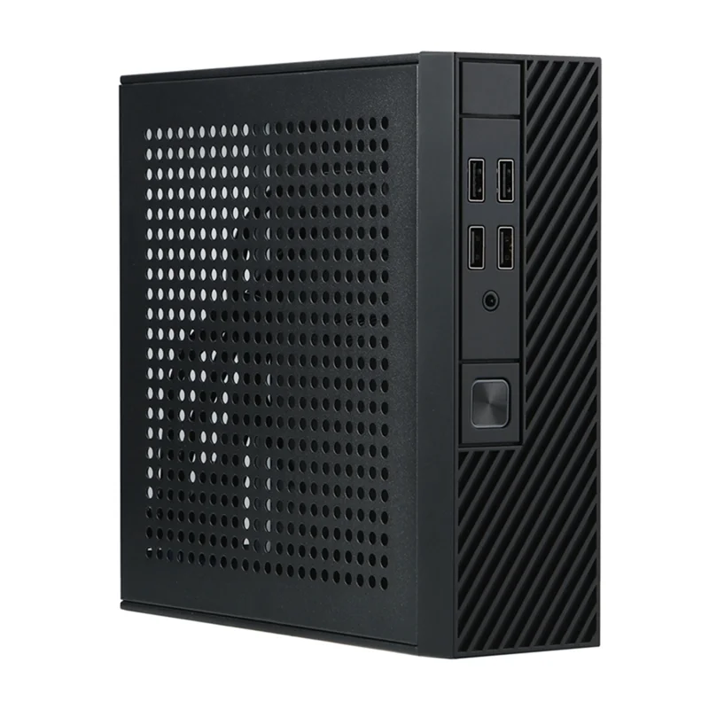 

AY14-M10 Mini ITX Компьютерный корпус HTPC Хост-корпус USB2.0 ITX Корпус промышленного управления для офиса и бизнеса Прочный