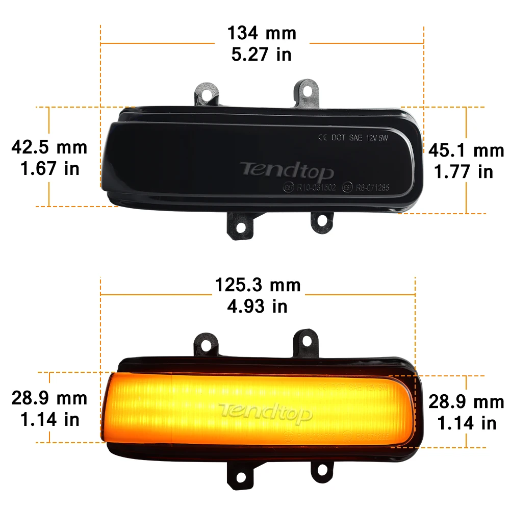 Side Mirror Indicator Dynamic LED Turn Signal Light For Toyota RAV4 XA30 Vanguard Estima Alphard Noah Voxy Sienna 4Runner Tacoma