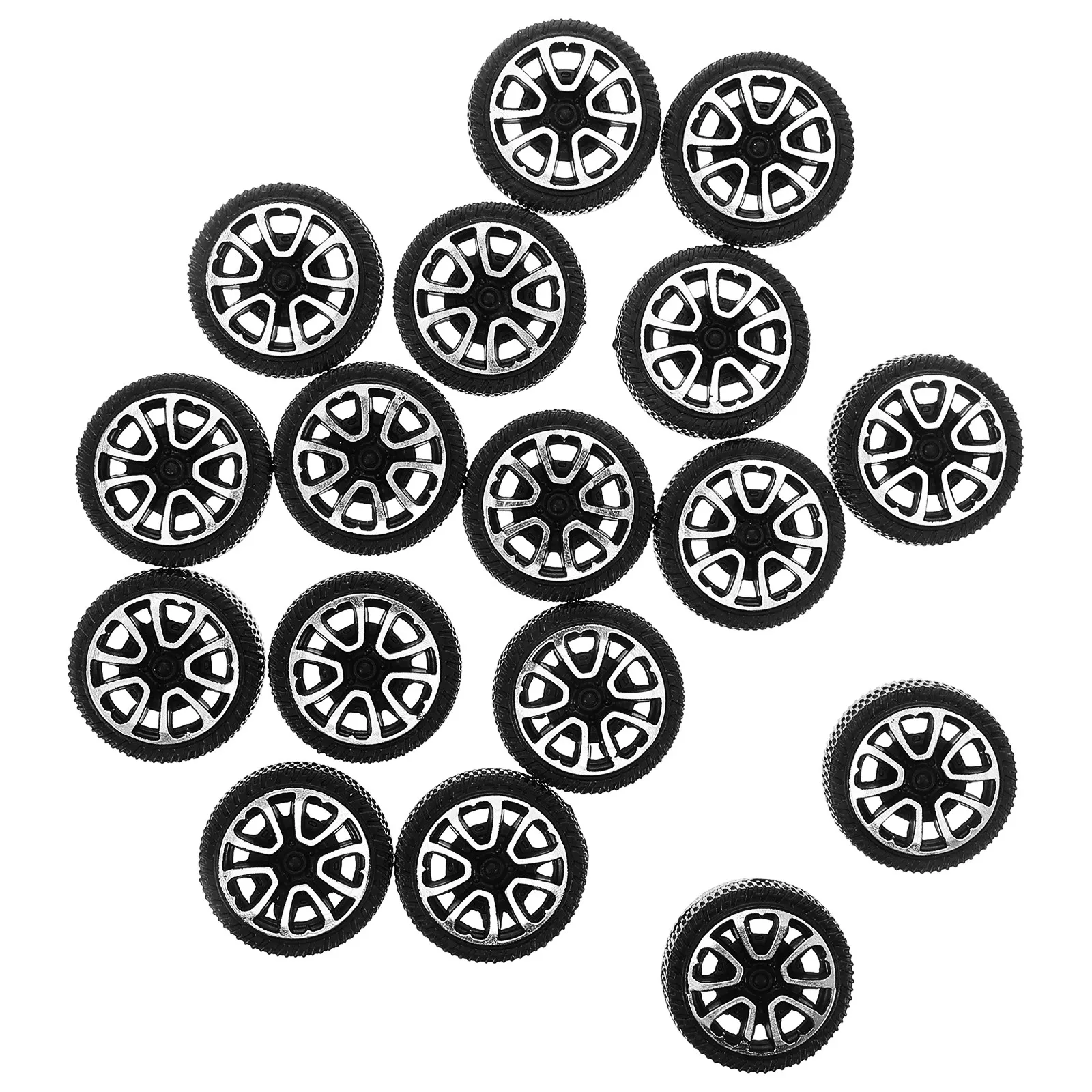 

50Pcs Fancy Rc Car 30Mm Wheels Stable Plastic Easy Install Replacement Rc Car Wheel Accessories DIY Toy Tires Toy Wheels