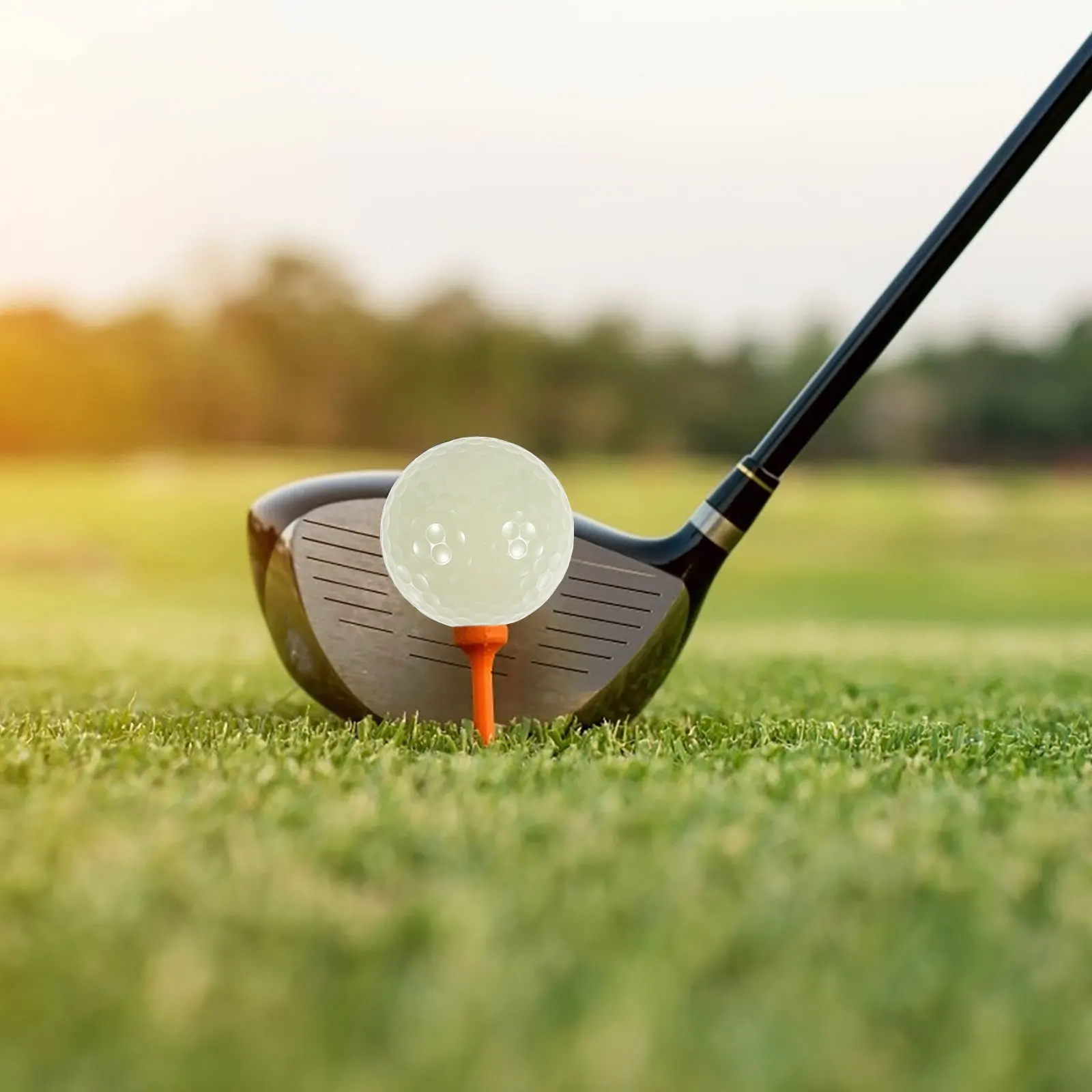 

4Pcs Night Glow Golf Balls Reusable Luminous Training Golfing Balls for Outdoor Sports Fluorescent Rubber