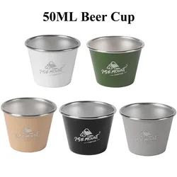 304 Stainless Steel Camping Cup Set, Mini Cups, Water, Tea, Beer, Coffee, Milk, BBQ Cup, Tumblers Mug, Outdoor Hiking, Picnic Cu