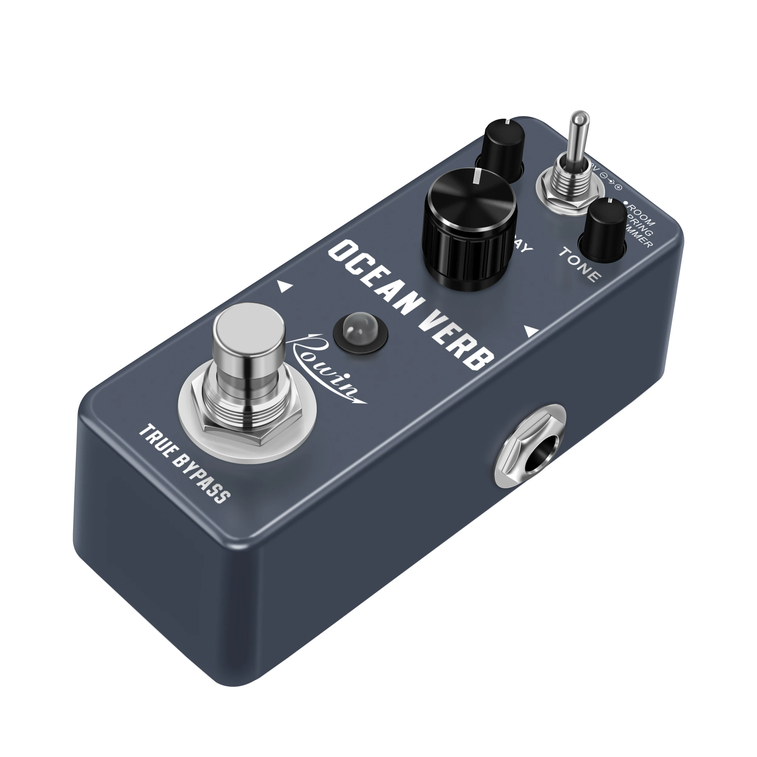 Rowin  Digital Reverb Pedal Guitar Ocean Verb Pedals Room Spring Shimmer 3 Modes Wide Range With Storage Of Timbre Pedal