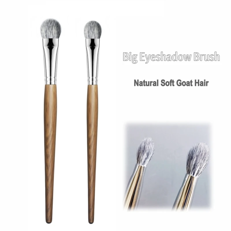 Brochas para sombra de ojos, brocha de maquillaje para mezclar sombra de ojos, herramientas de maquillaje de pelo de cabra Natural suave y esponjoso