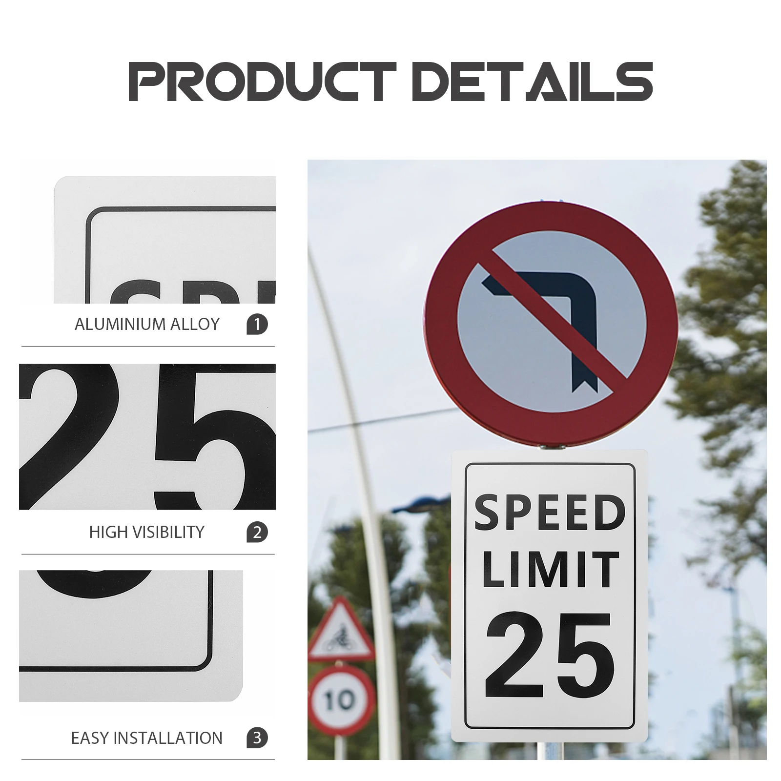 

Residents Speed ​​limit Sign Slow down Signs for Street Customized Caution Reflective