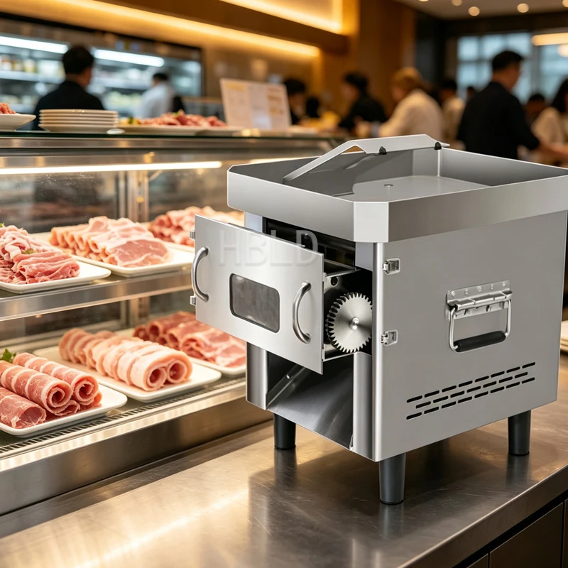 Commercial Desktop Meat Slicer Fresh Beef Shredder Household Food Processor Kitchen Machine Easy to Use