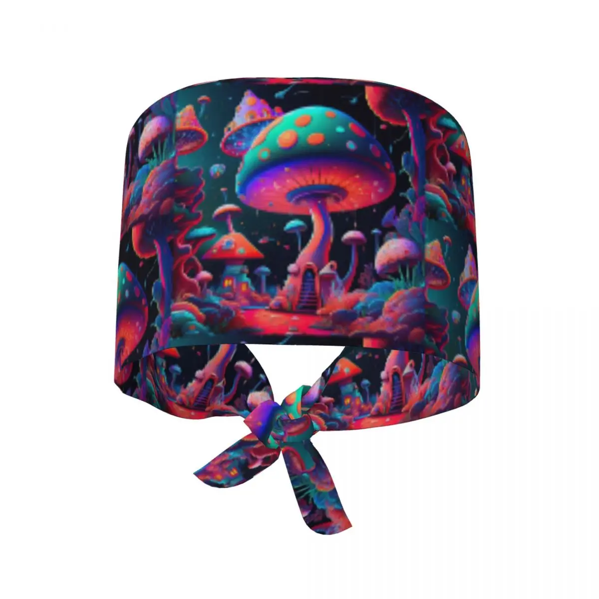 Psychedeliczny Grzyb - Psychodeliczny Podróż do Nieznanego Czapka Medyczna Doktor Pracujący Czapka Chirurgiczna Czapki Pielęgniarskie dla Dentysty