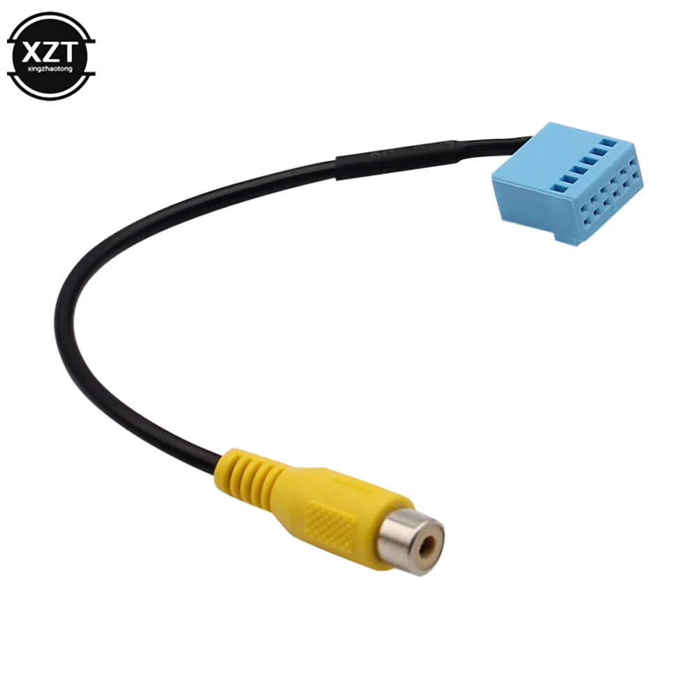 Cable adaptador de cámara de visión trasera para coche, conexión de vídeo para Skoda, Volkswagen, PQ, MIB, línea RCA